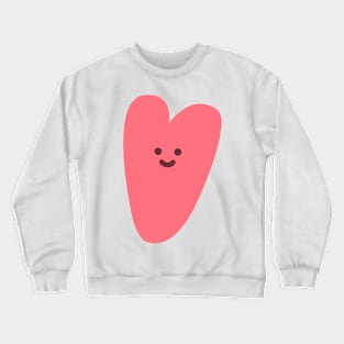 Cute Red Heart Crewneck Sweatshirt